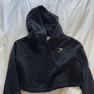 Gymshark cropped hoodie - black